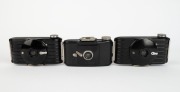 KODAK: Three black Bakelite cameras - one c. 1936 Bullet, one c. 1936 Bullet in maker's box, and one c. 1938 Bantam f.8. (3 cameras) - 2