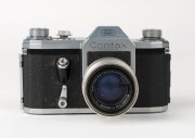 PENTACON: Contax&nbsp;S SLR camera [#8905], c. 1951, with Biotar T 58mm f2 lens [#3403524]. - 2