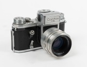 PENTACON: Contax&nbsp;FB SLR camera, c. 1956, with Biotar&nbsp;58mm f2 lens [#5765887] and&nbsp;built-in selenium light meter.