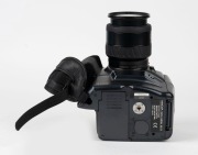 MINOLTA: RD-175 SLR camera [#13707010], c. 1995, with AF Zoom 24-85mm f3.5-4.5 lens [#21692210], together with front lens cap, strap, lens hood, power cable, instruction booklet, and software floppy disks. One of the first digital SLR cameras ever produce - 6