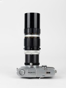 OLYMPUS: Olympus Pen FT half-frame SLR camera [#317899], c. 1967, with rare Zuiko Zoom 100-200mm f5 lens [#106452]. - 4