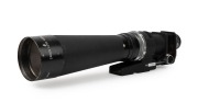 CANON: Canon 600mm f5.6 lens [#10414], c. 1958, with attached Canon Lens Supporter, Canon Bellows R, Canon Intermediate Tube 600 800, and Olympus 7 adapter ring together with rear lens cap. 'Lens made in Japan' engraved in large capital letters on lens sh - 2