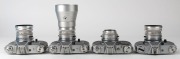 KODAK: Four c. 1960s SLR cameras - one Retina Reflex S with Retina-Xenar 50mm f2.8 lens [#6302510], one Retina Reflex III with Retina-Tele-Xenar 200mm f4.8 lens [#9865276], one Retina Reflex III with Retina-Xenon 50mm f1.9 lens [#6627613], and one Retina - 4