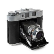 AIRES: Circa 1957 Viceroy rangefinder camera [#670979], with Coral 75mm f3.5 lens [#670848] and Seikosha-MX shutter.