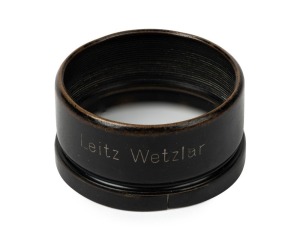 LEITZ: Rare c. 1933 early-type black FISON push-on lens hood.