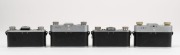 KODAK: Four c. 1940s Kodak 35 cameras - two non-rangefinder models with differing accessory shoes and engraving thicknesses, together with two rangefinder models with differing shutters. The first Kodak 35mm camera to be produced in the United States. (4 - 3