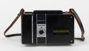 POLAROID: Circa 1969 Polaroid Automatic 350 Land Camera instant film camera with Zeiss Ikon rangefinder and wrist strap, in lined leather case with Polaroid Model 268 flash unit and instruction booklets. - 4