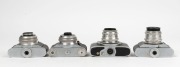 EHO-ALTISSA: Four c. 1950s viewfinder cameras - one Altix&nbsp;IV with Tessar&nbsp;T 50mm f3.5 lens [#3397585], one Altix&nbsp;IV with Trioplan V 50mm f2.9 lens [#1430500], one Altix IV with Tessar&nbsp;T 50mm f2.8 lens [#4093840], and one Altix-NB with Tessar 50mm f2.8 lens - 5