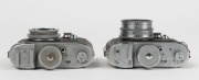 BERNING ROBOT: Two c. 1951 Robot IIa 35mm cartridge cameras - one [#C106383] with Schneider-Kreuznach Xenar 38mm f2.8 lens [#3009355], and one [#J134485] with Carl Zeiss Jena Tessar 3.25mm f2.8 lens [#2028874]. (2 cameras) - 4