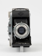 AGFA: Record III vertical-folding camera [#VM2827], c. 1952, with Solinar 105mm f4.5 lens [#Z03979] and Synchro-Compur shutter. - 2