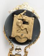 MYSTERY swinging clock on figural cast spelter base, late 20th century, 106cm high - 3