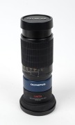 OLYMPUS: Camedia TCON-300 Tele Extension Lens Pro with front and rear caps, in maker's case with lens hood and Olympus TCON-SA1 Support Arm. - 2