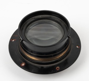 TAYLOR, TAYLOR & HOBSON: Cooke Aviar Anastigmat 14" f5.6 Royal Air Force aerial reconnaissance lens [#266592], c. 1920s, in brass.
