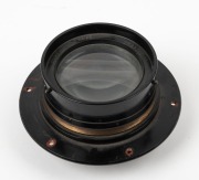 TAYLOR, TAYLOR & HOBSON: Cooke Aviar&nbsp;Anastigmat 14" f5.6 Royal Air Force aerial reconnaissance lens [#266592], c. 1920s, in brass.