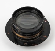 TAYLOR, TAYLOR & HOBSON: Cooke Aviar&nbsp;Anastigmat 14" f5.6 Royal Air Force aerial reconnaissance lens [#266592], c. 1920s, in brass. - 2