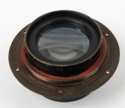 TAYLOR, TAYLOR & HOBSON: Cooke Aviar&nbsp;Anastigmat 14" f5.6 Royal Air Force aerial reconnaissance lens [#266592], c. 1920s, in brass. - 3