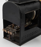 UNKNOWN: Brass and tin helioscopic&nbsp;Magic Lantern, likely Walter Tyler, c. 1890s, with lens in excellent condition. - 3