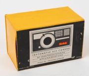 KODAK: Nine c. 1960s compact cameras - two Instamatic 100s in maker's boxes, one Instamatic 104, one Instamatic 204, one Instamatic 250, one Instamatic 300, one Instamatic 400, and two Instamatic 500s (one with maker's box and instruction booklet). (9 cam - 3