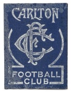 CARLTON: Member's Season Ticket for 1945, with fixture list & hole punched for each game attended. Additionally, with rare "Officials and Players' Pass&nbsp; A 088" affixed to the left hand side. The first example we have offered. - 2