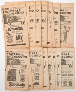 THE FOOTBALL RECORD: 1961 Home-and-Away editions No.1 - 2, 4 - 6, 8 - 10, 12 - 15, 17, 19 - 22 and the special editions for the 1st Semi-Final (Footscray v St.Kilda), 2nd Semi-Final (Hawthorn v Melbourne) and the Grand Final (in which Hawthorn defeated Fo