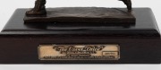 "Sir Donald Bradman - The Cover Drive" limited edition bronze sculpture, with certificate of Limitation (#283/500) and all original documentation in original packaging. - 3