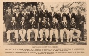 THE AUSTRALIAN CRICKET TEAM, SOUTH AFRICA TOUR, 1935-36 Christmas Card and Fixture List, featuring a photograph of the whole touring party, signed in ink by all fifteen, including Victor Richardson (Captain), Stan McCabe (Vice-Capt.), Grimmett, Oldfield, - 3