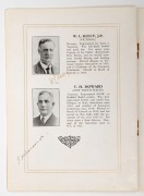 "AUSTRALIAN XI ENGLISH TOUR 1930" Orient Line souvenir programme and fixture list featuring individual photographs of the Australian team, each signed individually in pen. Provenance: The Clarrie Grimmett Collection; his family, by descent. - 6