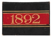 ESSENDON 1892 Member's Season Ticket, No.467 (black leather cover with red vertical sash & gilt 'ESSENDON' to front cover, and '1892' on back cover, with details of the committee and the club's fixtures for the year. Extremely rare. Essendon finished the - 4