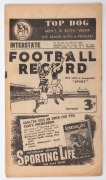 'The Football Record': 1949 2nd Semi-Final, North Melbourne v Carlton; Final, North Melbourne v Essendon; Grand Final, Carlton v Essendon; together with the scarce June 25 Interstate Football Record (Victoria v W.A.) (Total: 4).&nbsp;Essendon defeated Carlton - 2