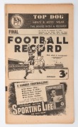 'The Football Record': 1949 2nd Semi-Final, North Melbourne v Carlton; Final, North Melbourne v Essendon; Grand Final, Carlton v Essendon; together with the scarce June 25 Interstate Football Record (Victoria v W.A.) (Total: 4).&nbsp;Essendon defeated Carlton - 4