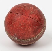 CRICKET BALL (1933), mounted with a shield-shaped plaque engraved "S.A.C.A. to C.V. GRIMMETT - VIC v S.A. 3 Nov. 1933. 7 wickets for 80 runs". Although Grimmett took 7 for 80 in the first innings, he could not repeat his feat in the 2nd, when Ponsford an - 2