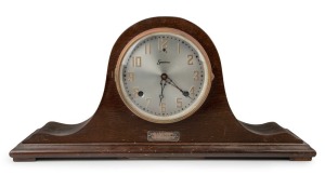 A Sessions mantle clock (and key), with silver plaque affixed below the face "Presented to C.V. GRIMMETT by Kensington Cricket Club on his Departure for England with Australian XI - March 1930."Both Don Bradman and Clarrie Grimmett played for the Kensington District Club in Adelaide. Other famous players from the club include JohnInverarity, Rex Sellers, Terry Jenner, Tim May and Jamie Siddons.Provenance: The Clarrie Grimmett Collection; his family, by descent.
