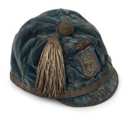 1911-12 New South Wales Rugby Union honour cap; the letters "F.K." sewn in red inside together with the original Farmer & Company maker's label. One of our clients has kindly suggested that the "F.K." is almost certainly FRED KIRKBY, who represented NSW f - 2