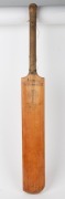 CLARRIE GRIMMETT'S 1930 ASHES TOUR BAT A Spalding "W.H. Ponsford AUSTRALIAN XI EXTRA SPECIAL" cricket bat, signed in the ownership position by Clarrie Grimmett and used by him during the Test Matches; signed in pen by the Australians Jack Ryder (1930 team - 4