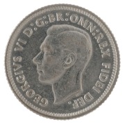 Coins - Australia: Sixpence: George VI, 1952, aUnc. - 2