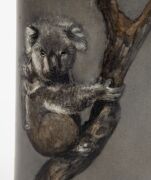ADA NEWMAN hand-painted porcelain koala vase, signed "Ada Newman, N.S.W., Australia, 1922", 20cm high - 4