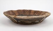 GLORIA FLETCHER THANCOUPIE stoneware bowl with oxide decoration adorned with a bird, incised signature to base "Thancoupie", 36cm wide - 2