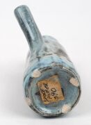 MITSUO SHOJI&nbsp;pottery sauce pourer and two pottery vases, (3 items), each signed to the base, with accompanying documentation, the largest 22cm high - 4