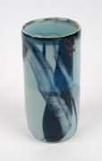 MITSUO SHOJI&nbsp;pottery sauce pourer and two pottery vases, (3 items), each signed to the base, with accompanying documentation, the largest 22cm high - 5