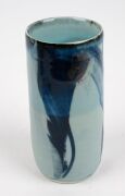 MITSUO SHOJI&nbsp;pottery sauce pourer and two pottery vases, (3 items), each signed to the base, with accompanying documentation, the largest 22cm high - 6