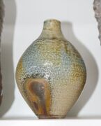 Five assorted Australian studio pottery vases including JOHN DERMER and HARRY MEMMOTT, the largest 29cm high - 12