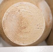 Seven assorted Australian studio pottery vases including COL LEVY, ​​​​​​​the largest 24cm high - 10