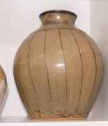 Seven assorted Australian studio pottery vases including COL LEVY, ​​​​​​​the largest 24cm high - 13