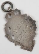 Antique Australian silver fob chain, Australian silver brooches, fobs etc, 19th/20th, (7 items), ​​​​​​​83 grams total - 6