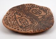 GLORIA FLETCHER THANCOUPIE stoneware bowl with oxide decoration, incised signature to base "Thancoupie", 34cm wide - 3
