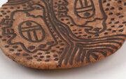 GLORIA FLETCHER THANCOUPIE stoneware bowl with oxide decoration, incised signature to base "Thancoupie", 34cm wide - 5