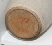 Nine assorted pottery vases including ERIC JUCKERT grape vase, the largest 28cm high - 15