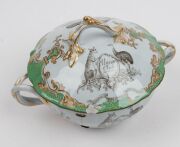 "UNION CLUB" of Hobart porcelain lidded tureen and saucer by Minton & Boyle, circa 1840, the saucer 22cm wide - 7