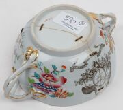 "UNION CLUB" of Hobart porcelain lidded tureen and saucer by Minton & Boyle, circa 1840, the saucer 22cm wide - 9