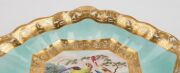 DERBY antique English porcelain sweet meat dish, beautifully painted with exotic birds in landscape, early 19th century, red factory mark to base, ​​​​​​​28cm wide - 2